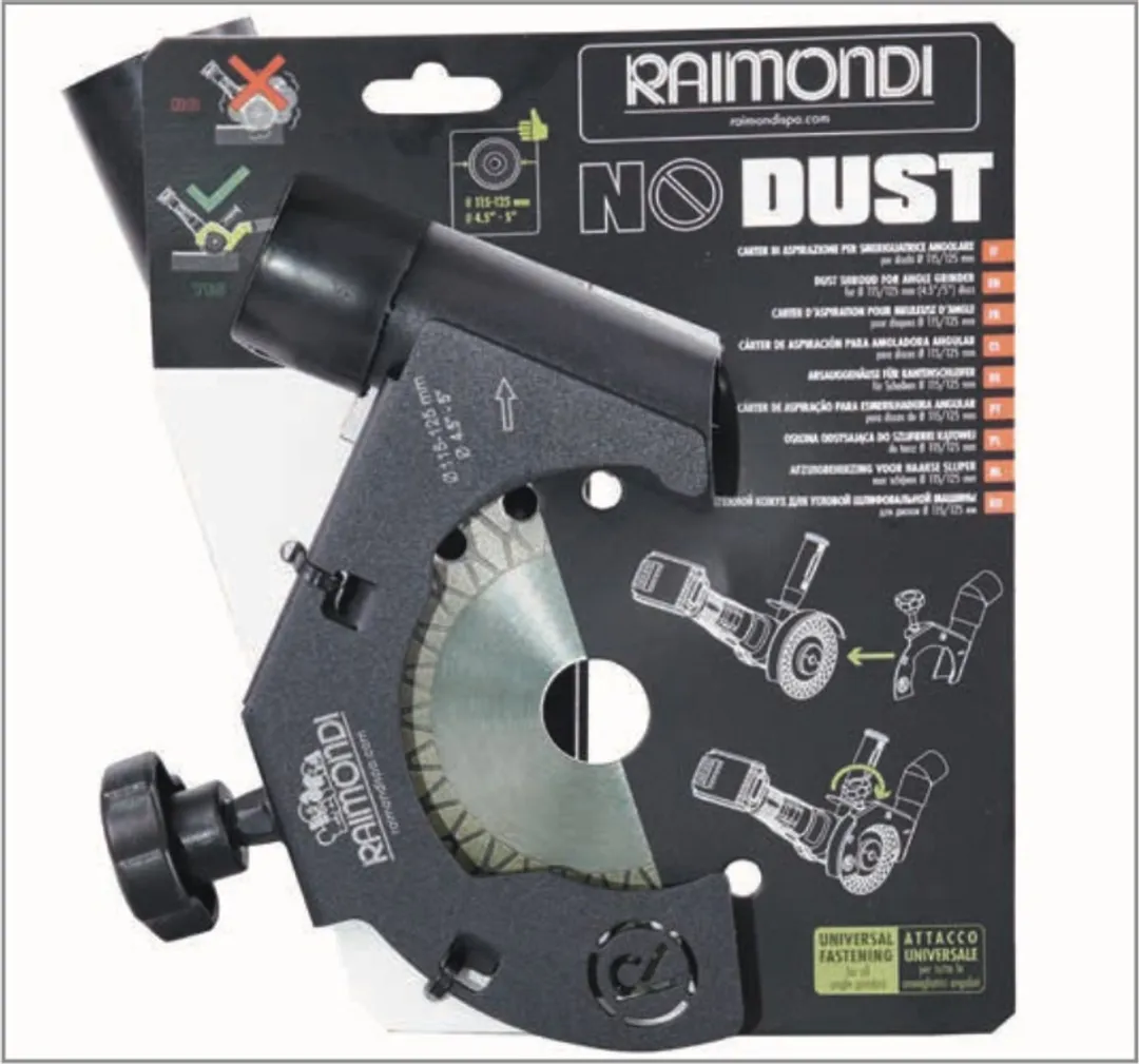 Raimondi NO DUST Stofafzuigbeveiliging Haakse Slijper 1