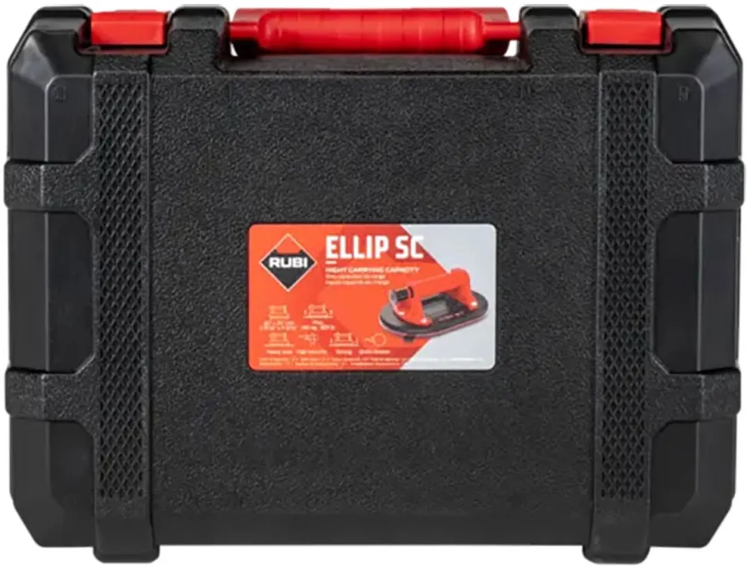 Rubi Ellip SC Tegelzuignap - 1 Stuks - Rood/Zwart