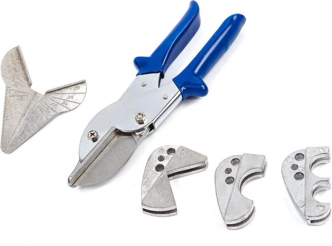 HBM 6-delige Multi-Kop PVC Snijder Set met Plinttang