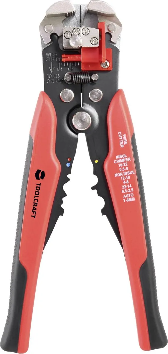 TOOLCRAFT TO-4861944 Automatische Krimp- en Striptang 0.15-6mm²