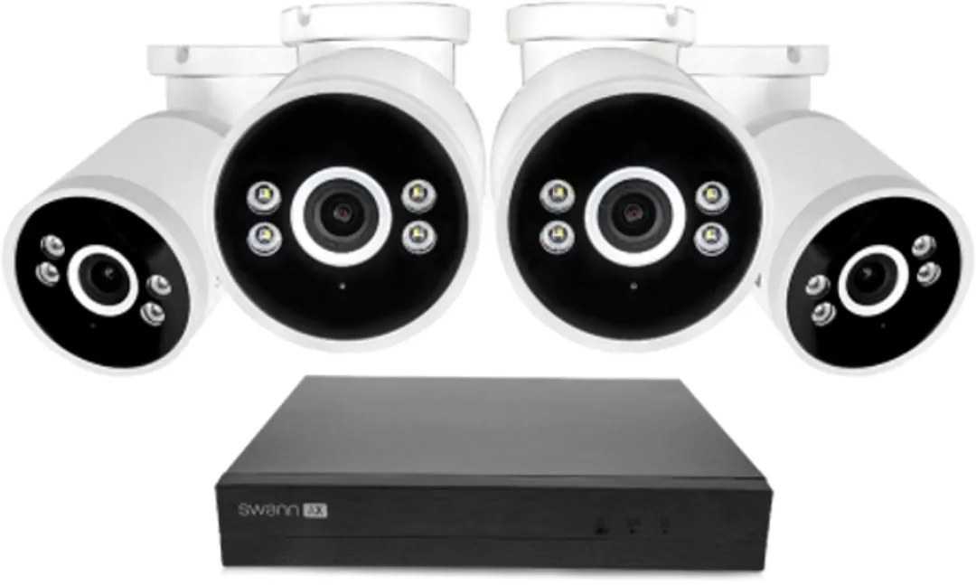 Swann AdvancedX SWNVK-8ADVANX4B-EU Beveiligingscamera - 4K Ultra HD - 4 Camera's - 1TB NVR - Wit/Zwart