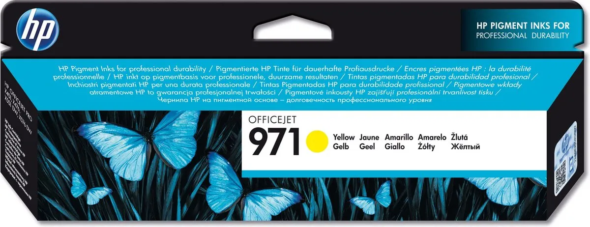 HP 971 inktcartridge - 2500 pagina's - Pak van 1 - Geel