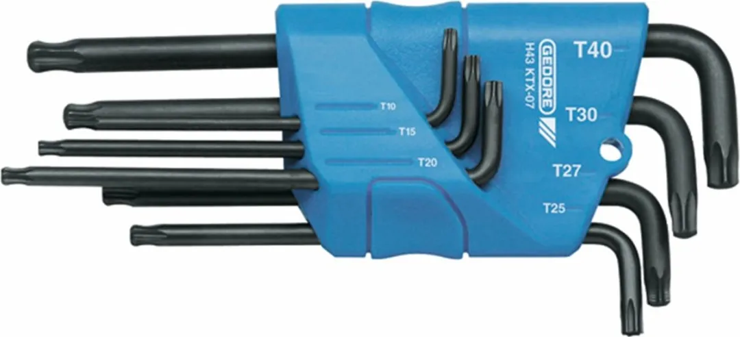 Gedore H 43 KTX-07 Stiftsleutelset TORX T10-T40