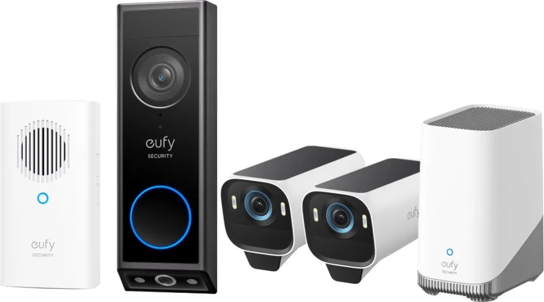 Eufy eufyCam S3 Pro Max T88923W1 + E340 Deurbel