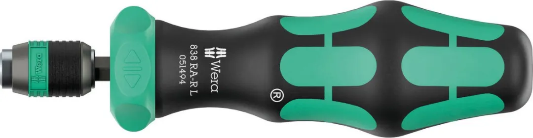 Wera 838 RA-R L Ratelschroevendraaier 1/4" (6.3 mm) - DIN ISO 1173