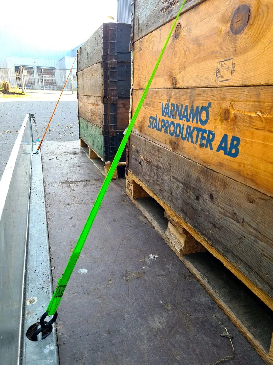 Jumbo Spanbandenset 400cm 25mm - 4 Stuks - 250KG - Fluogroen