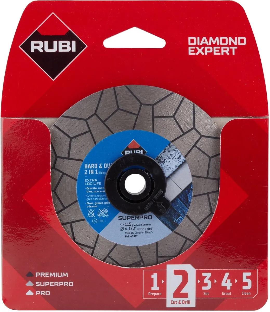 Rubi diamantschijf 115 mm TGS Superpro 115 x 22,2 mm