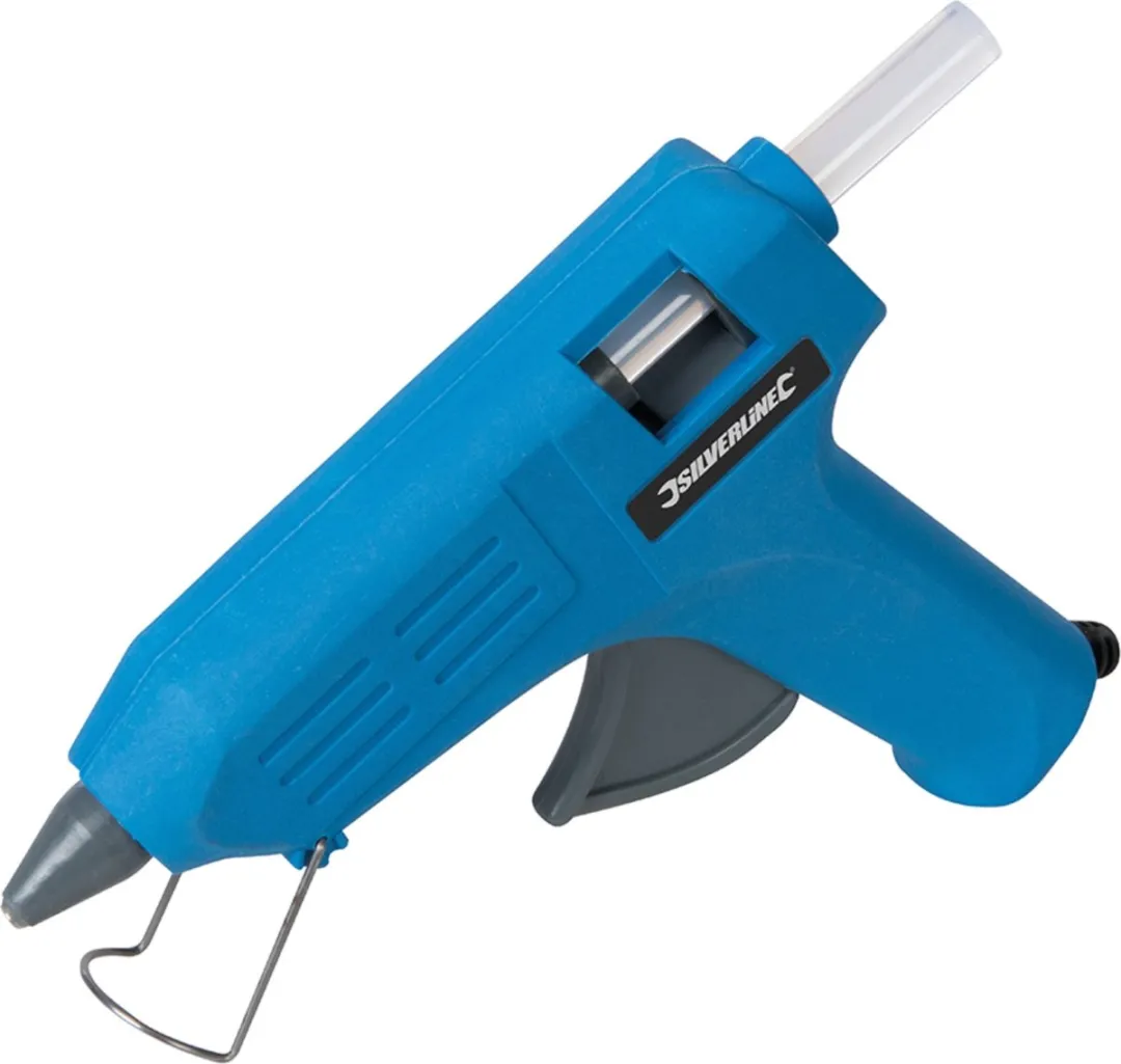 Silverline Hobby Lijmpistool 15-40W - Blauw