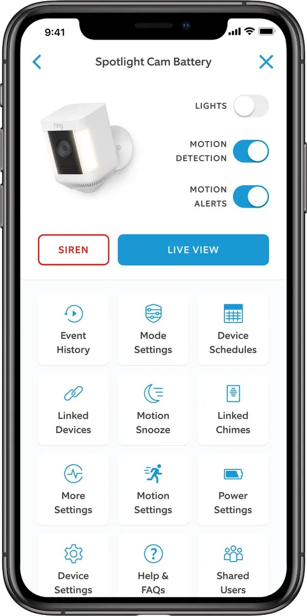 Ring Spotlight Cam Plus 8SH1S2-BEU0 Beveiligingscamera - Zwart