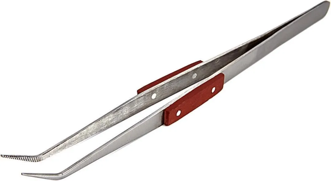 HBM 205mm Pincet met gebogen bek