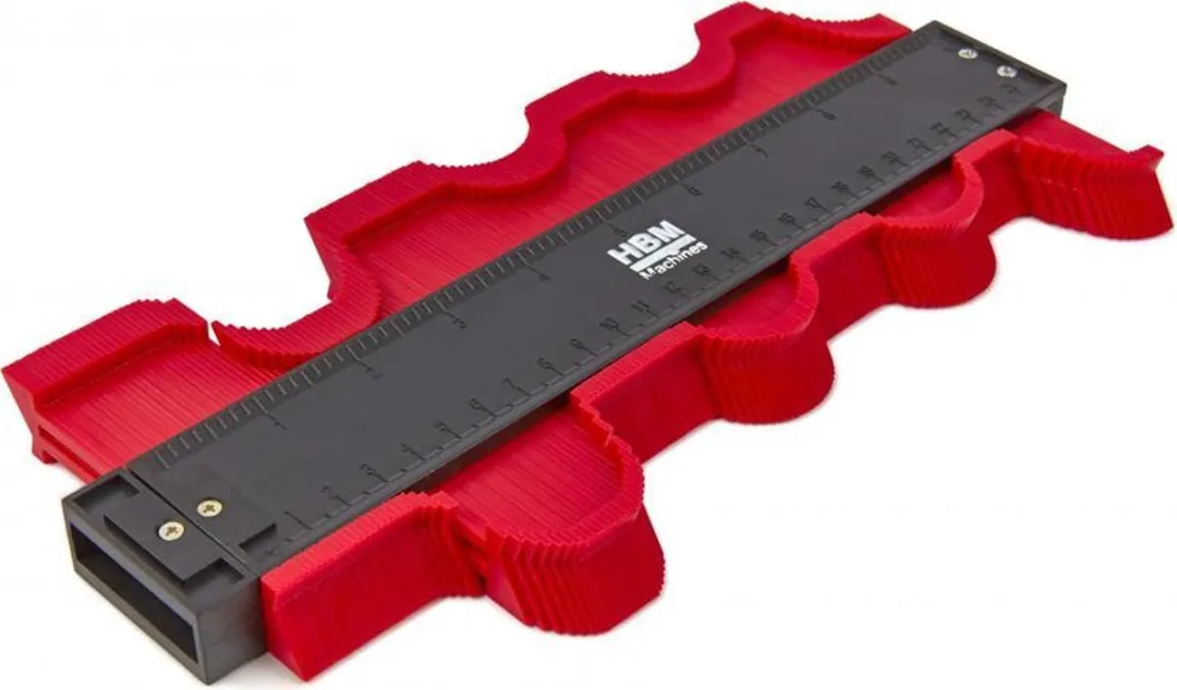 HBM Machines Magnetische Profielmal 9134 - 285x100x20mm - Rood/Zwart