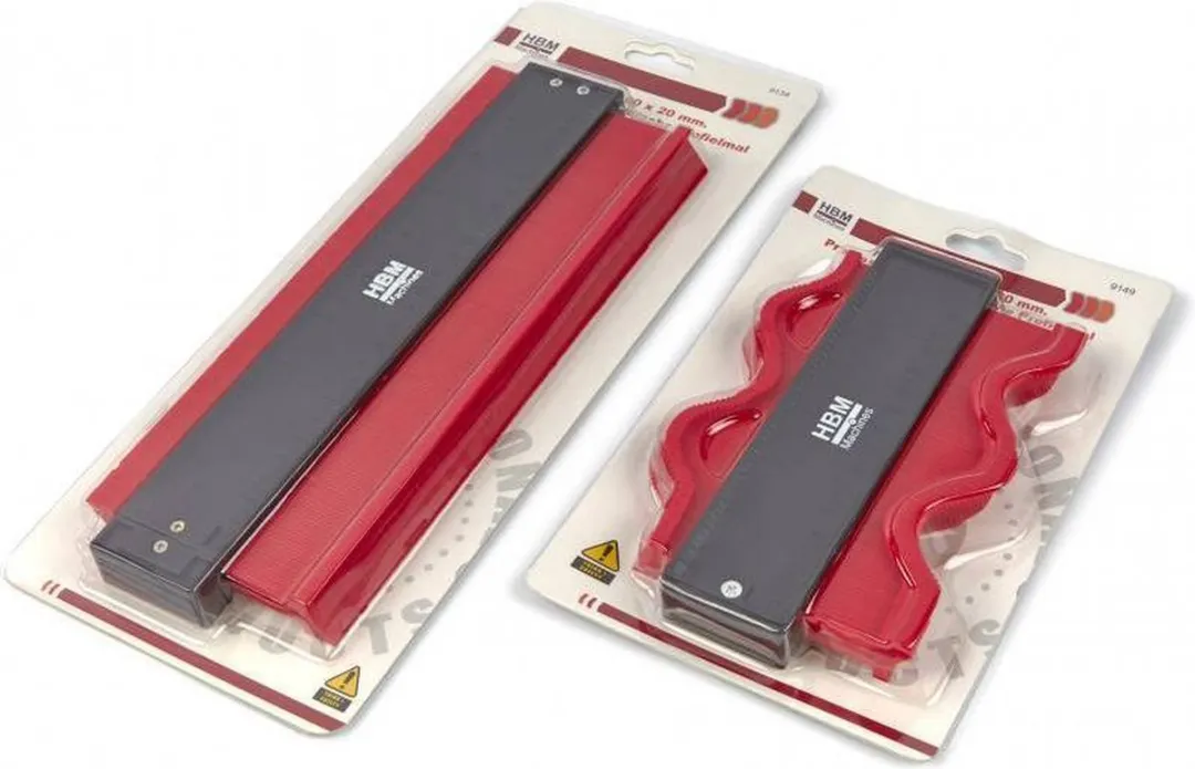 HBM Machines Magnetische Profielmal 9134 - 285x100x20mm - Rood/Zwart