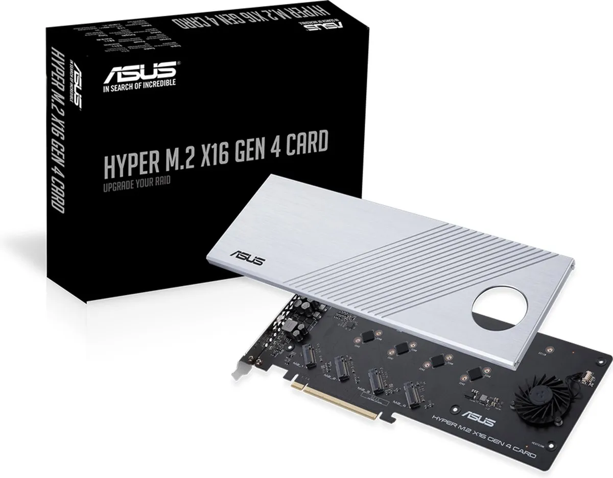 ASUS Hyper M.2 x16 Gen 4 Interfacekaart 90MC08A0-M0AAY0