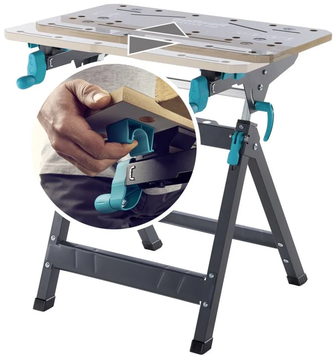 Wolfcraft Master 750 Ergonomische Werktafel - 10 Jaar Garantie