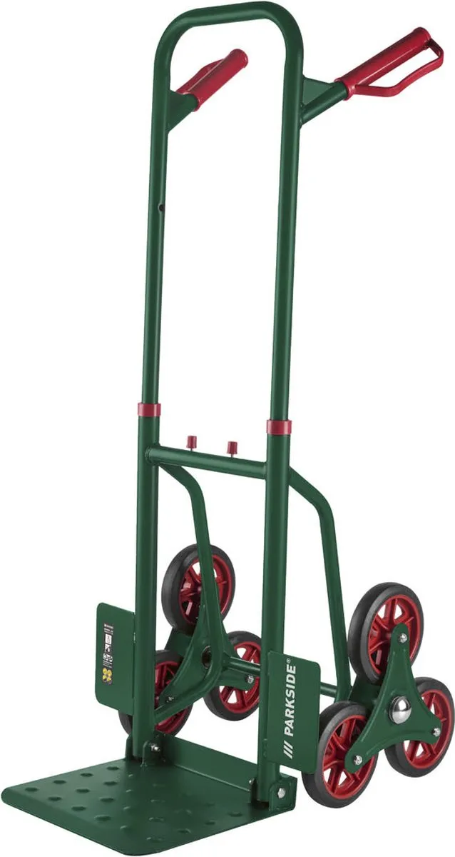 Parkside Steekwagen - Max. 150 kg - Rood/Zwart