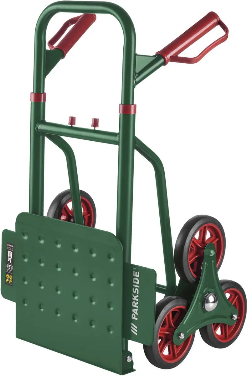 Parkside Steekwagen - Max. 150 kg - Rood/Zwart