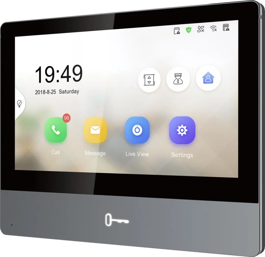 Hikvision DS-KH8350-WTE1 Wifi Video Deurstation 7" - 5 Ontvangers