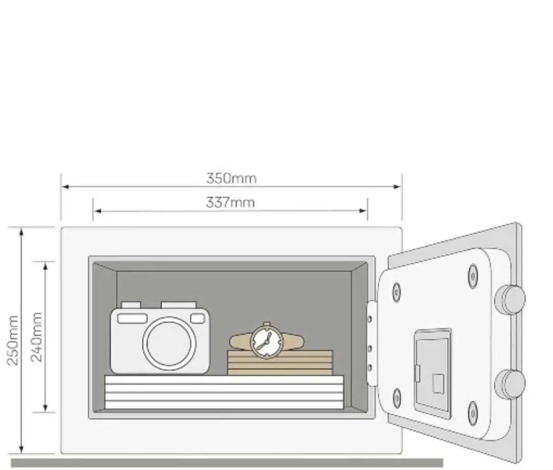 Yale Elektronische Kluis YSEM/250/EG1 - 20.5L - Zwart