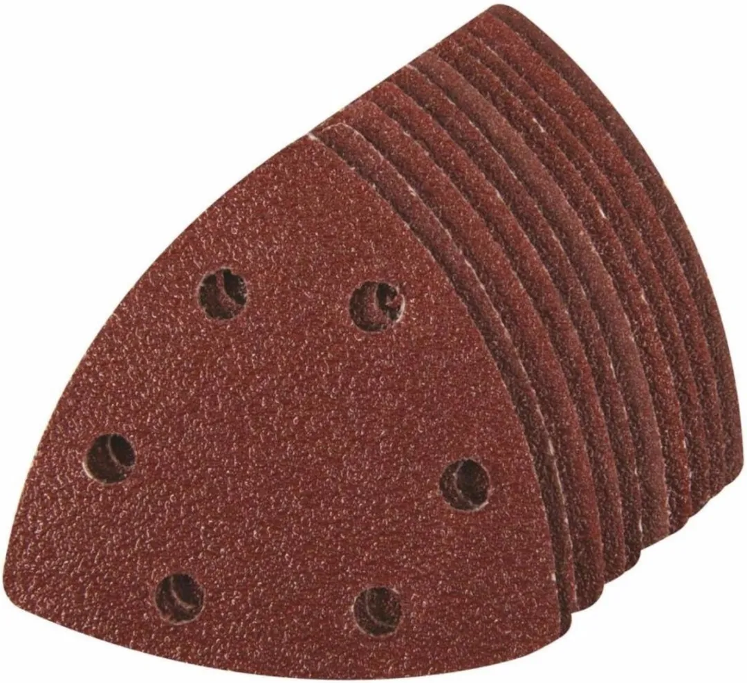 Silverline Driehoekige Klittenband Schuurvellen 90mm - Korrel 120 - 10 Stuks