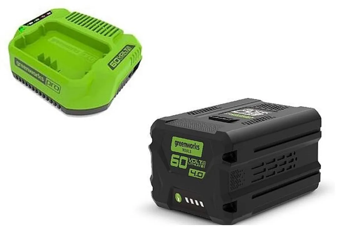Greenworks GWGSK60B4 60V Accu & Oplader - 4Ah - afbeelding 6 van 6