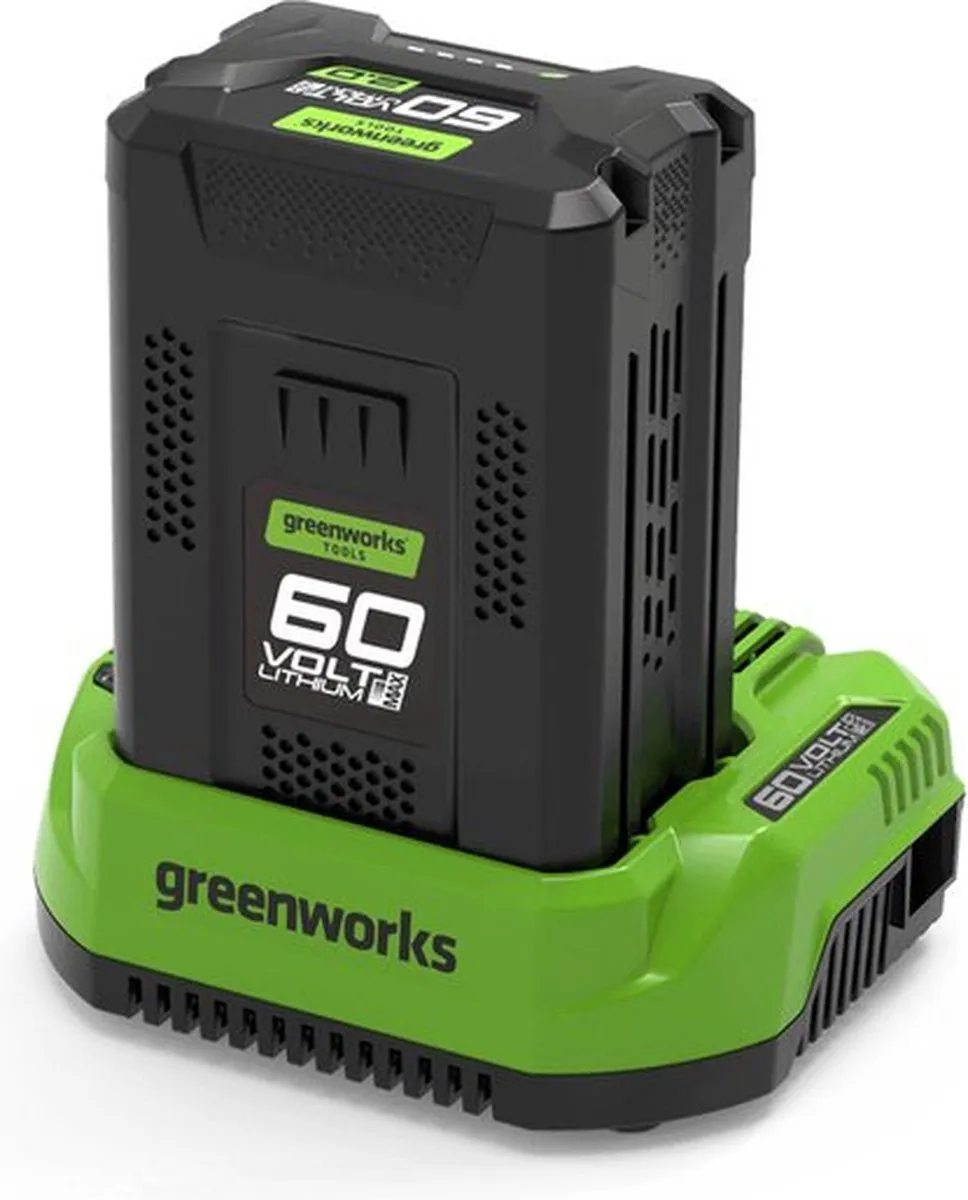 Greenworks GWGSK60B4 60V Accu & Oplader