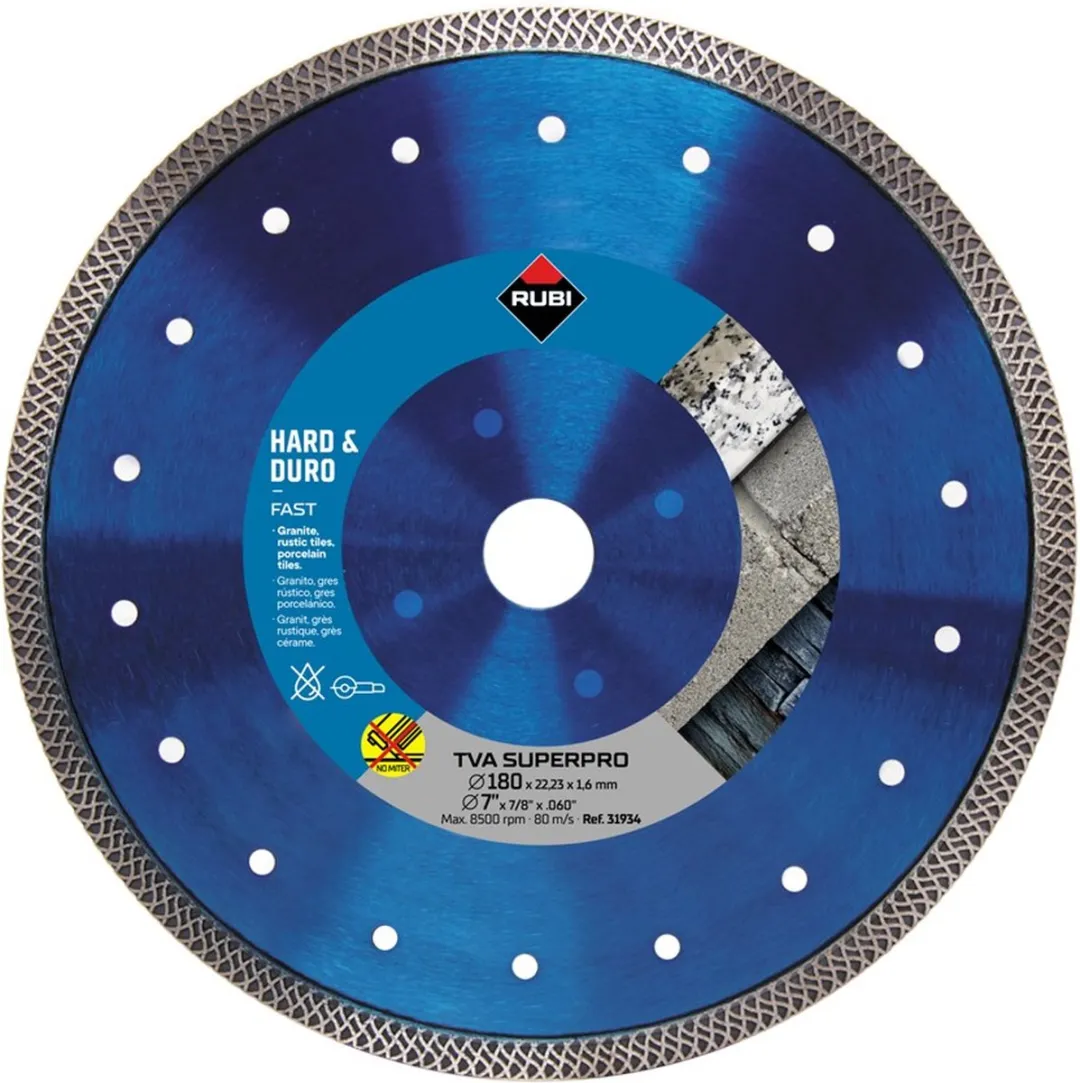 Rubi Diamantschijf 180mm TVA Turbot Viper 22,2mm
