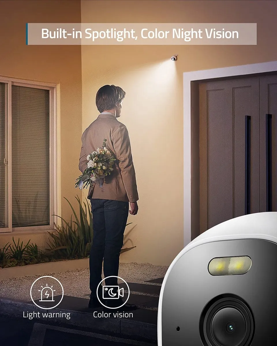 Eufy C210 Doorbellset - 2K Camera E220 - 24/7 Opname - Zwart