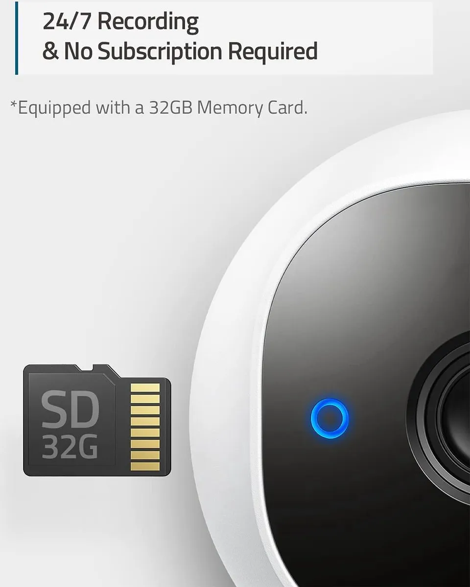 Eufy C210 Doorbellset - 2K Camera E220 - 24/7 Opname - Zwart - afbeelding 6 van 6