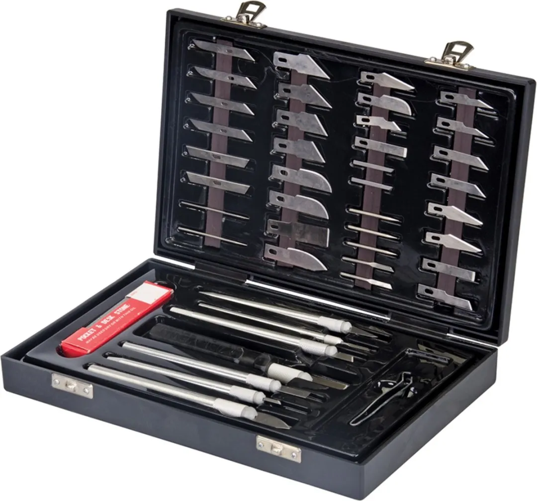 Silverline Precisie Hobbymes Set 51-delig - met opbergkoffer