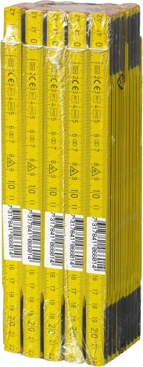 Hultafors P606G DU Duimstok Hout Geel 2m - afbeelding 2 van 6