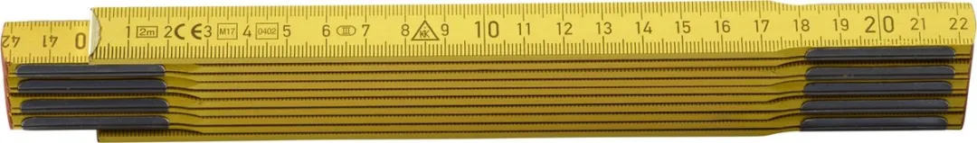 Hultafors P606G DU Duimstok Hout Geel 2m - afbeelding 6 van 6