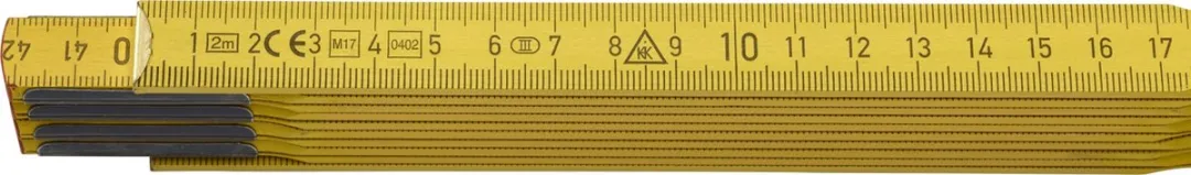 Hultafors P606G DU Duimstok Hout Geel 2m