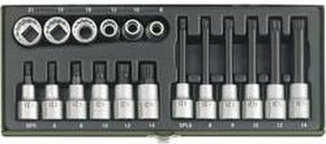 Proxxon Industrial 23 296 Dopsleutel-bitinzetset 1/2" 18-delig - afbeelding 6 van 6