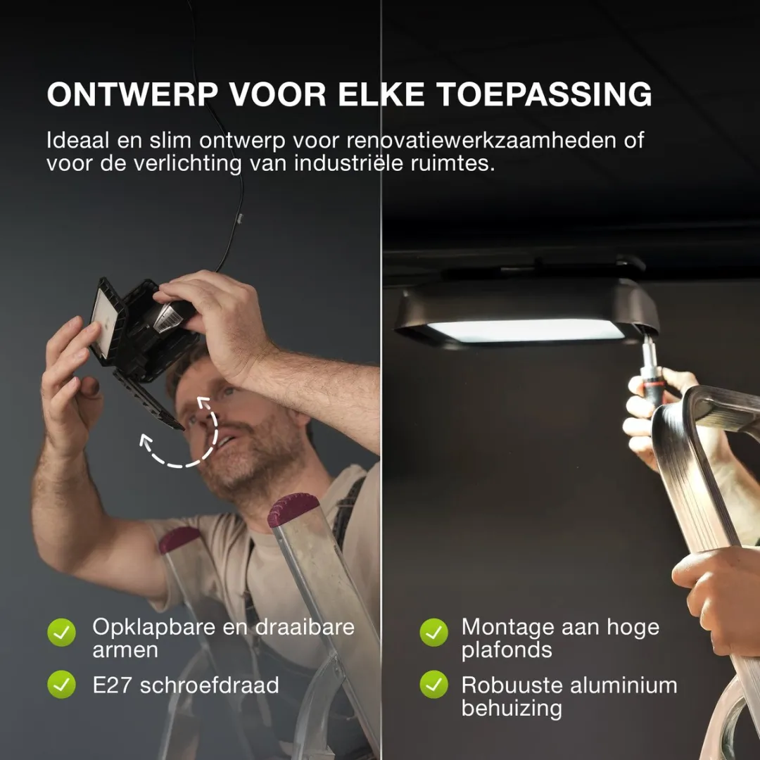Osram Highbay Blade E27 60W 840 Plafondlamp - Zwart