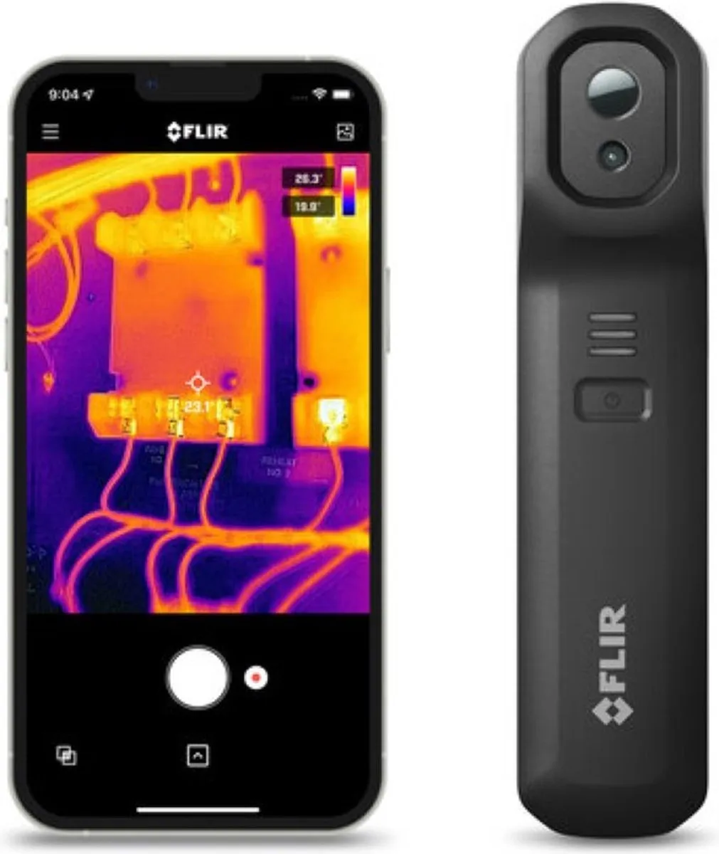 FLIR Edge Smartphone Warmtebeeldcamera 80x60 - tot 120°C - Zwart