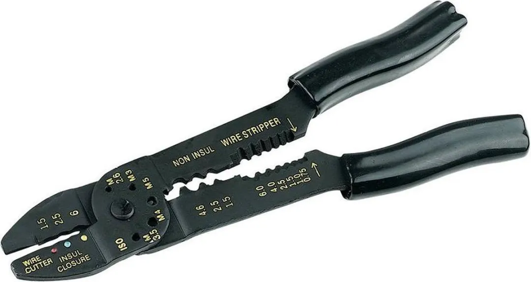 Silverline Krimp- en striptang 230mm