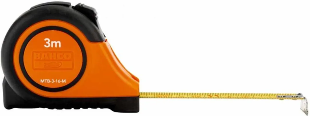 Bahco MTB-3-16-M Rolmaat 3m - Koolstofstaal