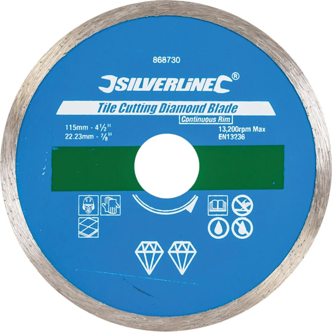 Silverline Diamant Tegel Snijschijf Ø115mm