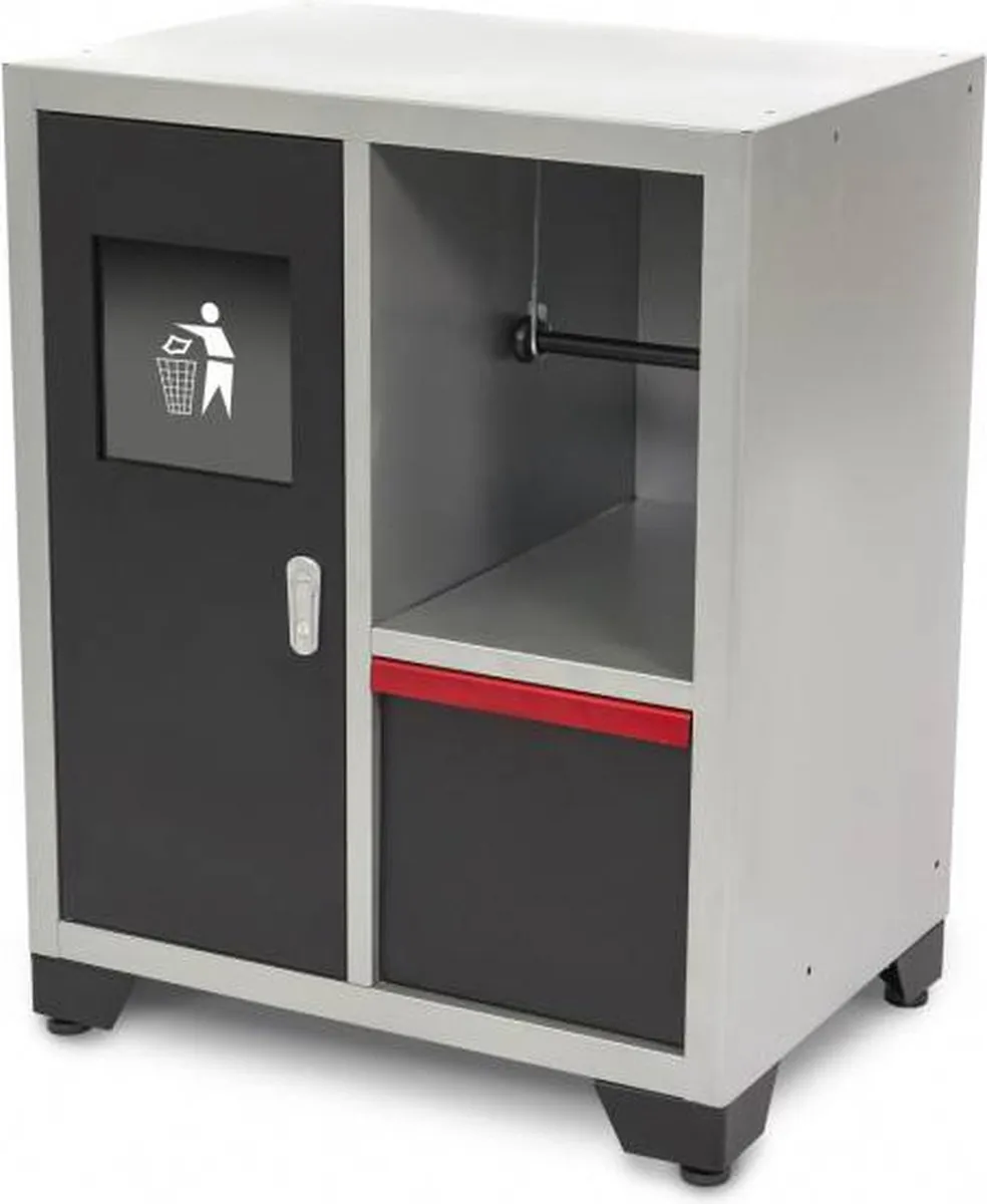 HBM Deluxe Afvalbak en Papierhouder 4 Lades