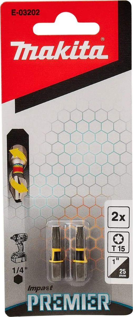 Makita Slagschroefbit T15x25mm XTT Impact Premier - E-03202