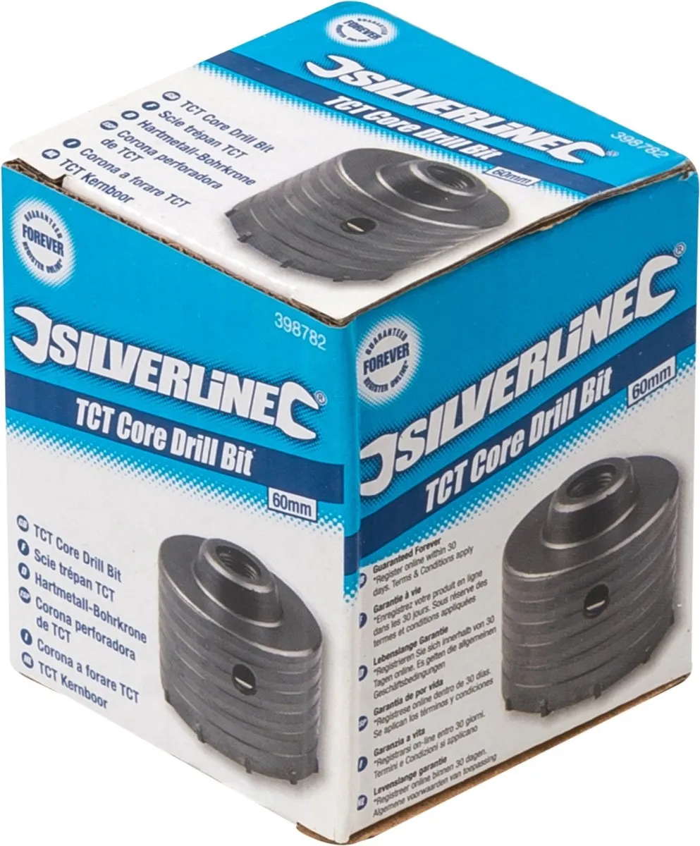 Silverline TCT Kernboor 60mm - Steen/Beton