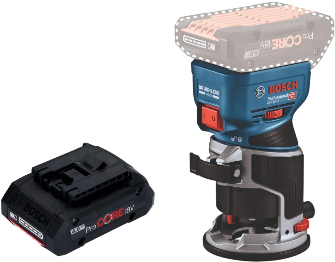 Bosch Professional GKF 18V-8 Accu-kantenfrees 8mm