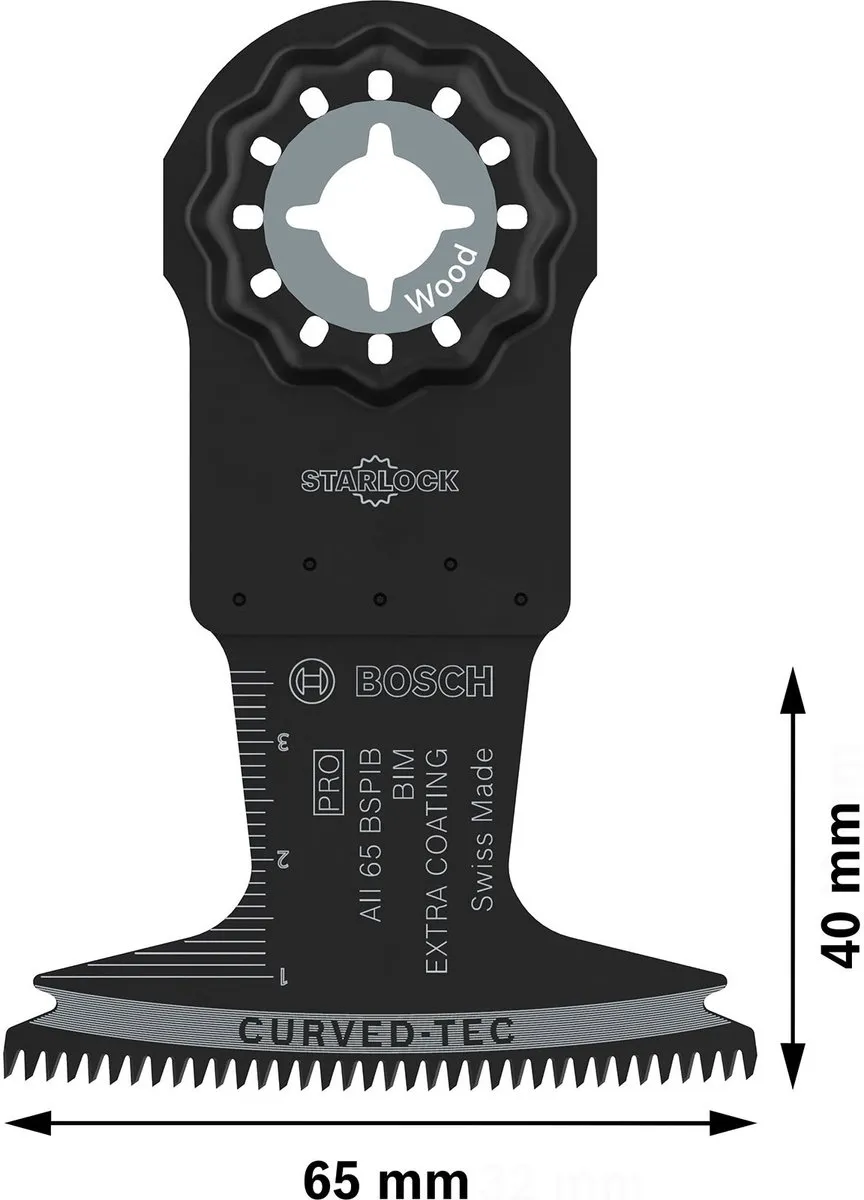 Bosch Professional AII 65 BSPIB Brzeszczot - Oscillerend - Hout - Starlock