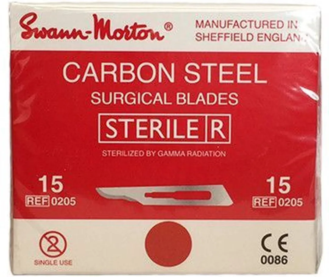 Swann Morton Nr.15 Scalpelmes - Steriel - 100 Stuks