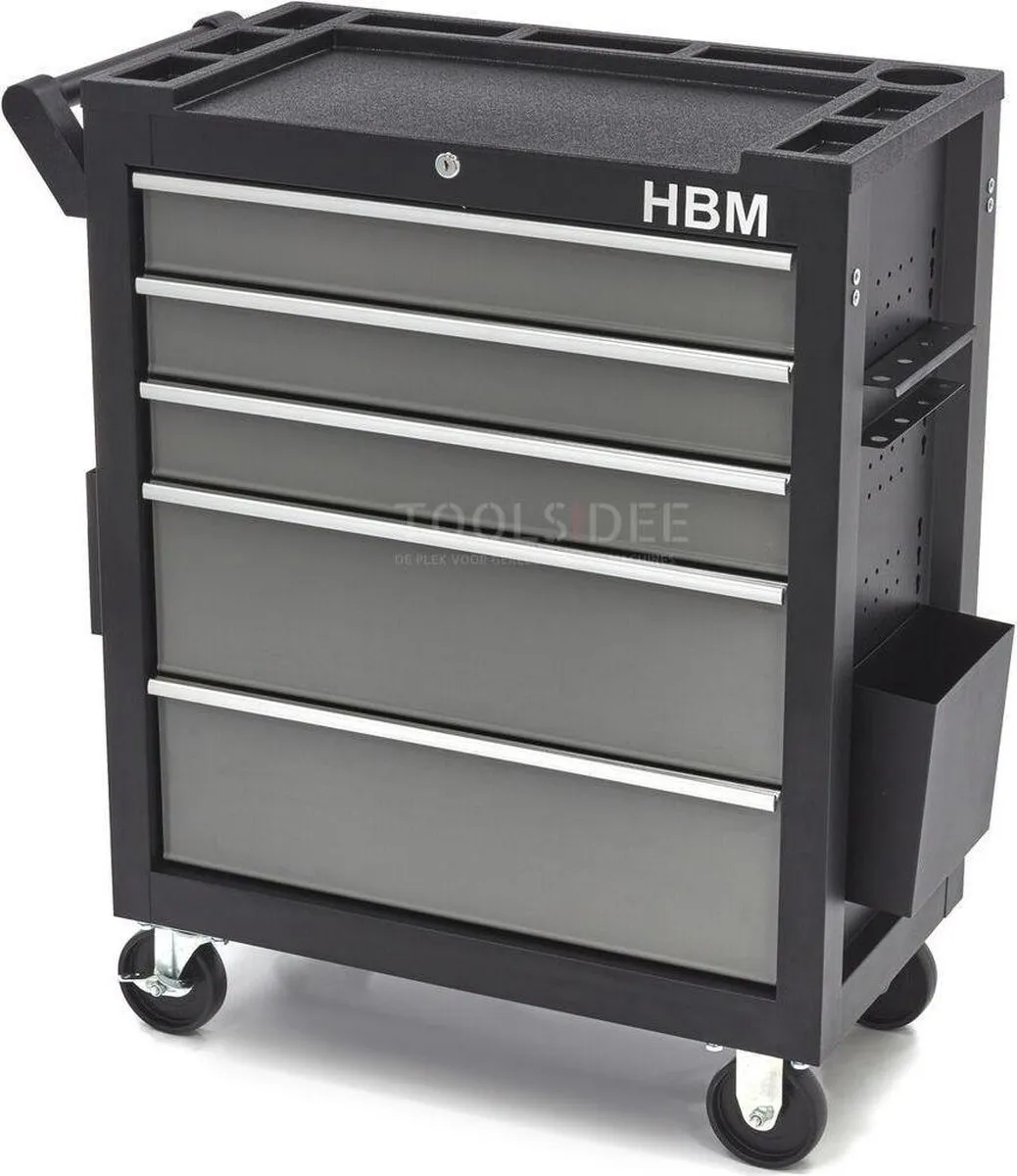 HBM 5 Laden Deluxe Gereedschapswagen - Neutraal