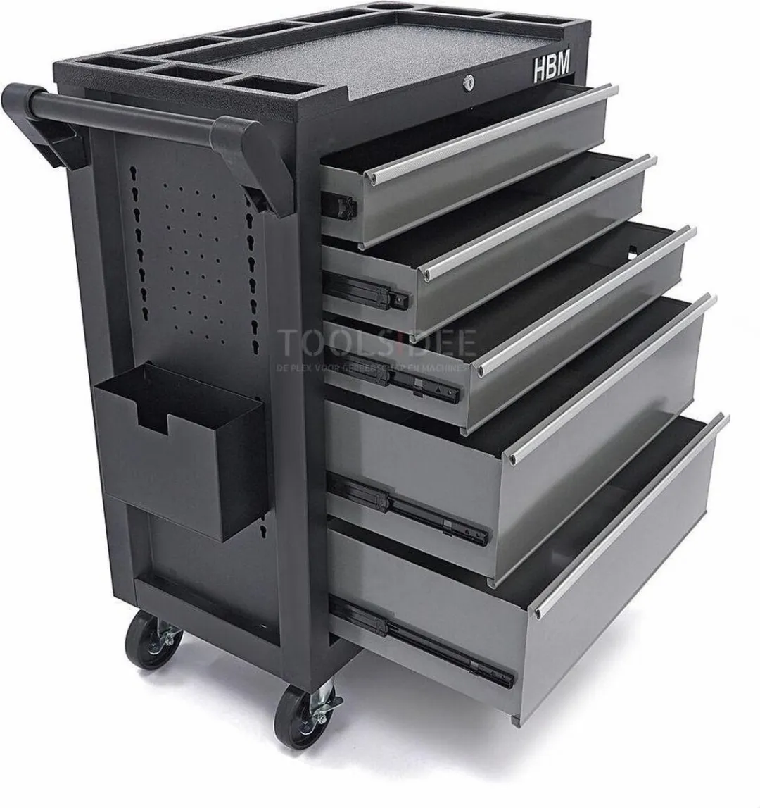 HBM 5 Laden Deluxe Gereedschapswagen - Neutraal
