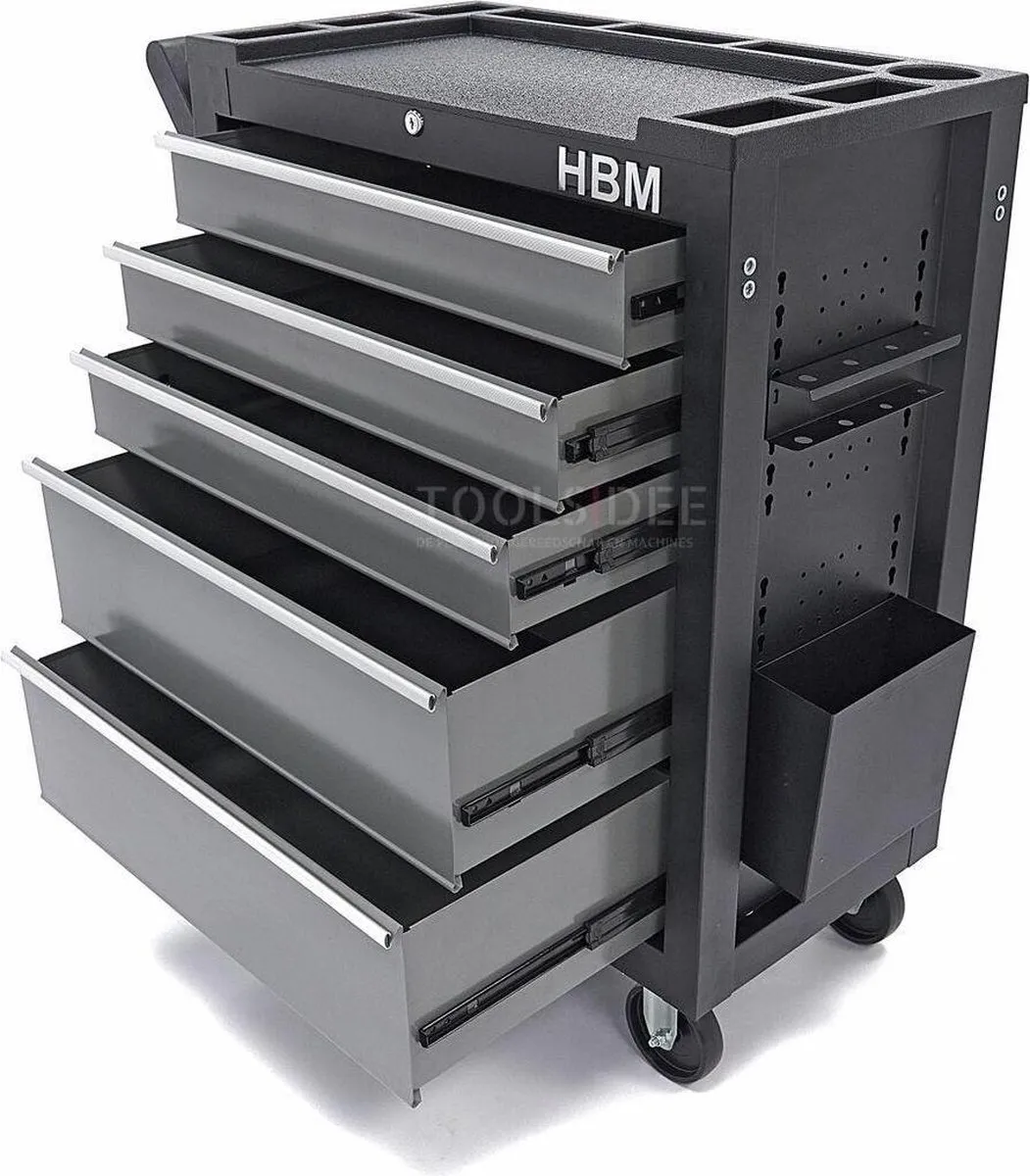 HBM 5 Laden Deluxe Gereedschapswagen - Neutraal