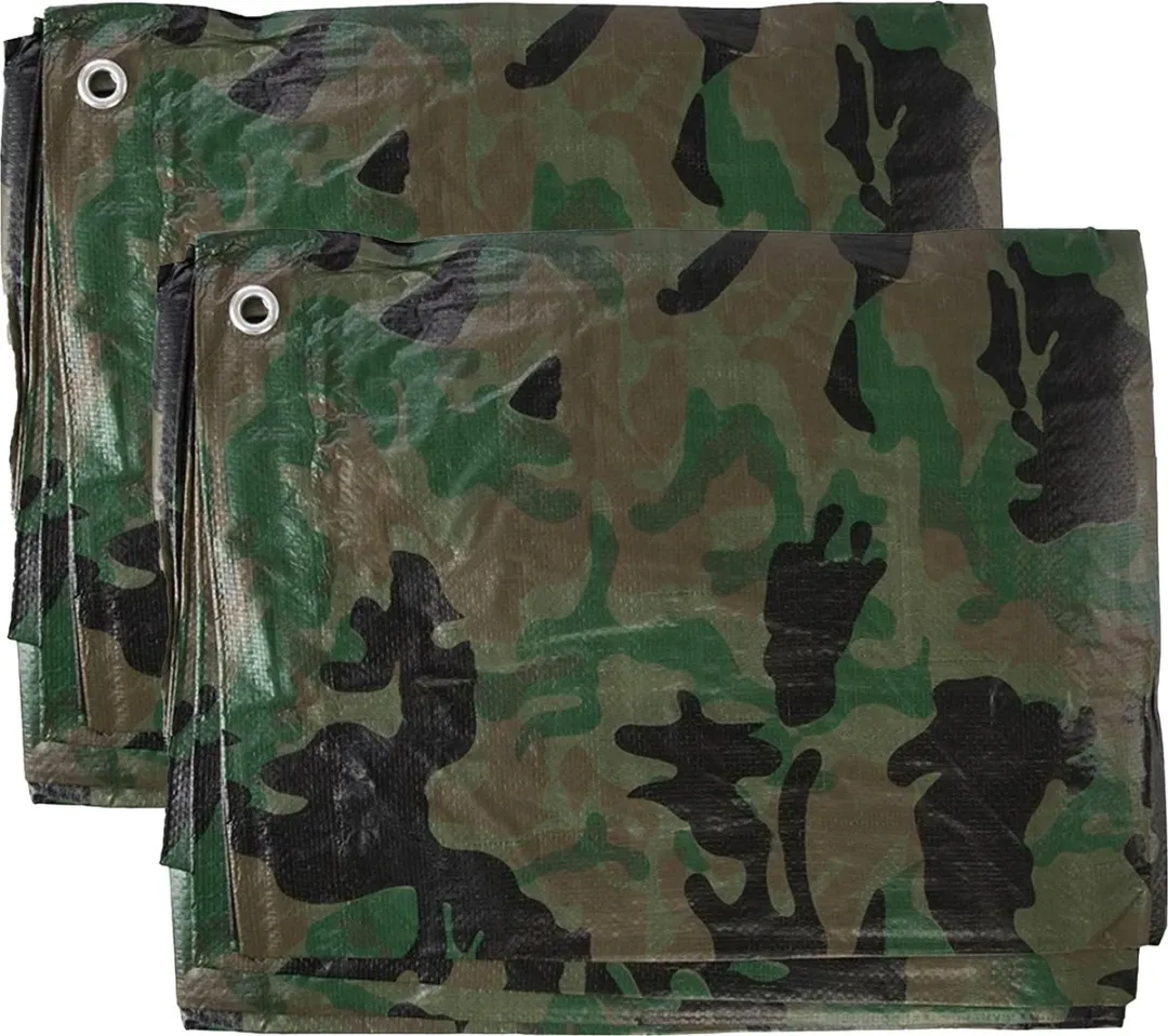 Silverline Afdekzeil Camouflage 240x300cm - Waterdicht UV-bestendig