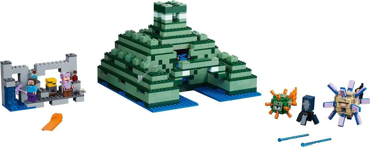 LEGO Minecraft Het Oceaanmonument 21136 - 1122 Stukken