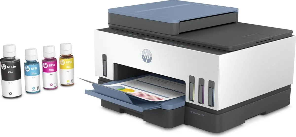HP Smart Tank 7306 All-in-One Printer - Wit